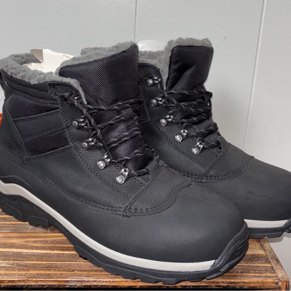 all in motion Black Men's Rain & Snow Boots